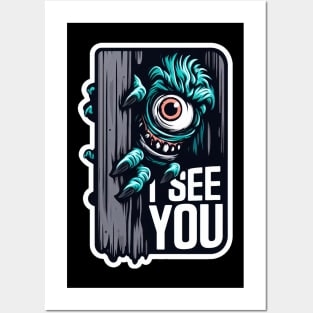 I SEE YOU Monster Posters and Art